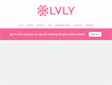 Tablet Screenshot of livelvly.com